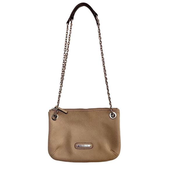 Liz Claiborne Tan Chain Shoulder Bag - Picture 1 of 4